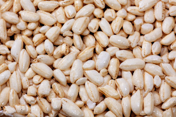 Puffed rice texture, Puffed rice as background