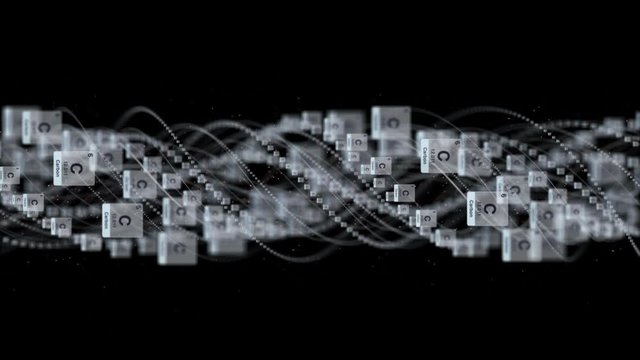 CARBON MOLECULE, Animation, Rendering, Background, Loop, 4k