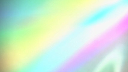 Sparkling holographic light spectrum reflections on paper
