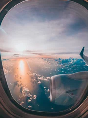 Fotobehang plane window © Pedro