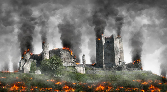 Conisbrough Castle Under Siege