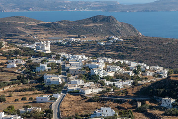 Houses, church and buildings in Trypiti village