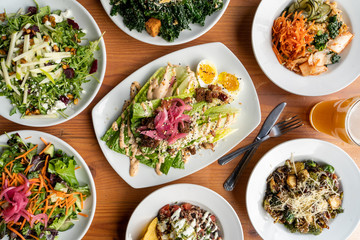 Vegetarian Salads and Grain Bowls