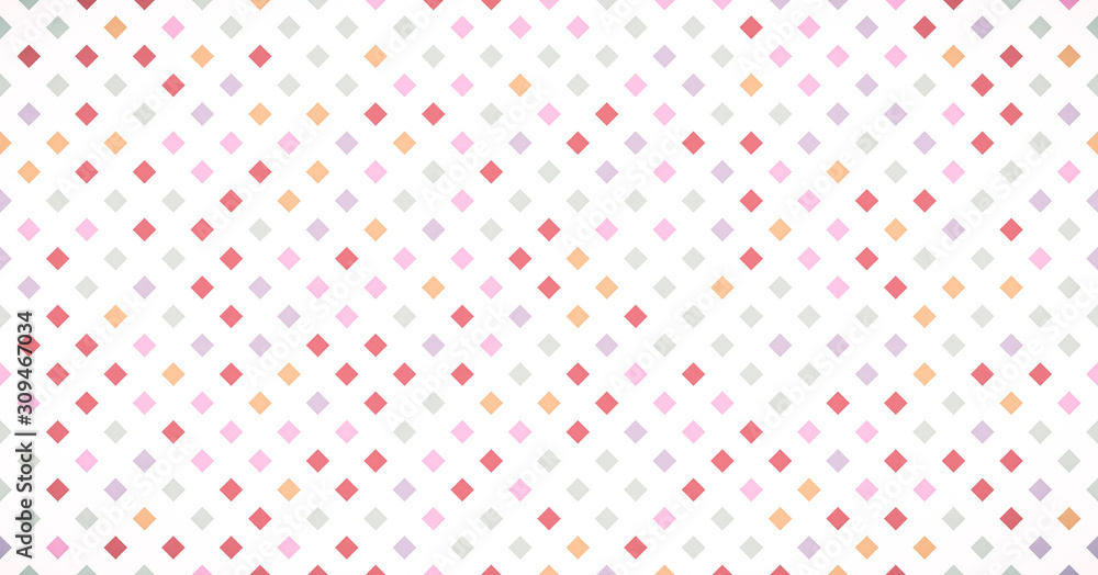 Poster abstract illustration with small color squares. pixels background.