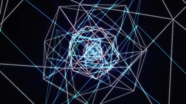 Looping 3D Geometric Shapes Video Background