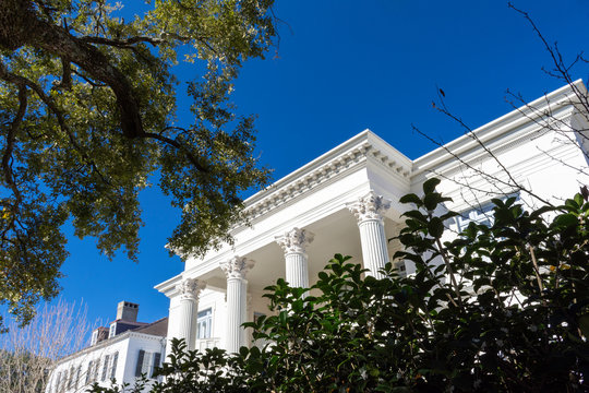 Charleston, South Carolina is home to a large and beautiful historic district.  Seen here are examples of its architecture, in the Georgian style, and unique to the south.