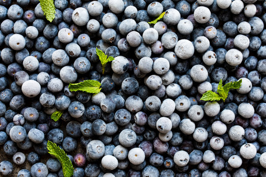 Frozen blueberries