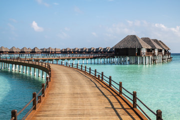 Fototapeta na wymiar pier in the maldives
