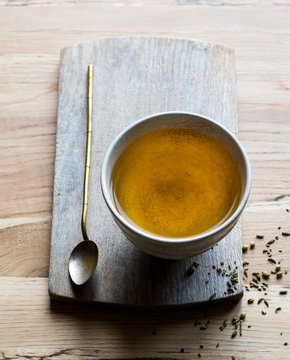 Cumin, coriander and fennel seed tea