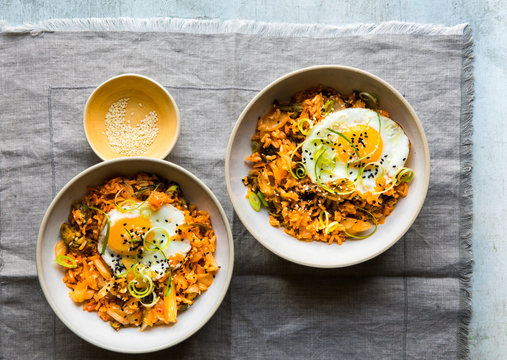 Kimchi Fried Rice And Egg