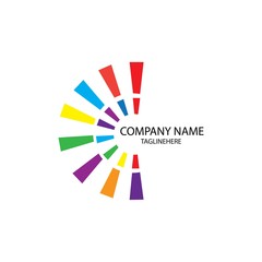 rainbow logo vector