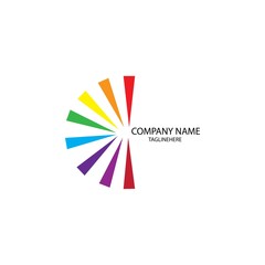 rainbow logo vector