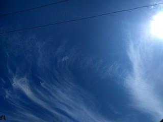 Blue sky with clouds
