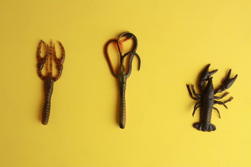 Saragossa Spain. September 18, 2019 fishing lures