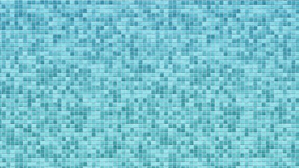 Background texture of square shaped blue tiles.