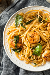 Homemade Italian Scallop Pasta
