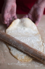 making dough for baker