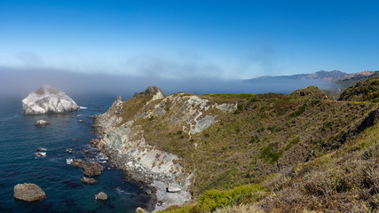 Fog entering the coast