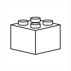 building block icon.Element In Trendy Style.