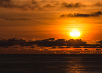 sunset on the black sea Sochi