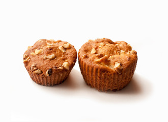 muffins isolated on white background