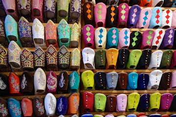 Fototapeta na wymiar Moroccan slippers