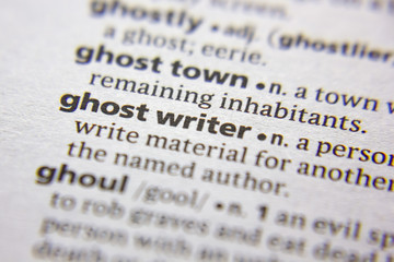 Word or phrase Ghost writer in a dictionary.
