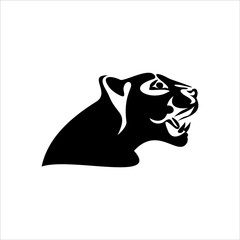 Jaguar head line.Continuous one line