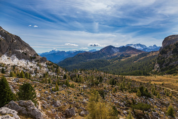 Naklejka premium landscape in the mountains