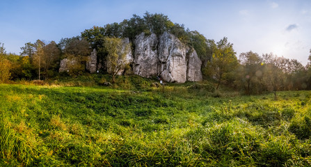 Łabajowa Baszta, panorama, polska, jura krakowsko-częstochowska