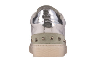 italian leather shoes, boots , moccasin, sport shoes,sole,  on a perfect white background, stock...