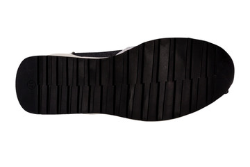 italian leather shoes, boots , moccasin, sport shoes,sole,  on a perfect white background, stock photography