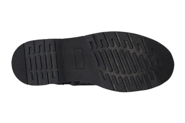 italian leather shoes, boots , moccasin, sport shoes,sole,  on a perfect white background, stock...