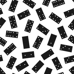 Dominos seamless pattern. Vector background