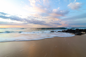Hawaiian beach at sunset