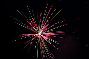fireworks in the sky