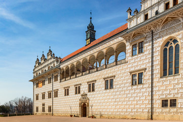 Fototapeta na wymiar Litomysl Castle, a monument from the UNESCO list, perfectly preserved.