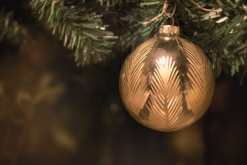 christmas decoration on tree