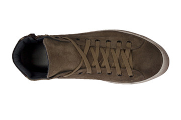 italian leather shoes, boots , moccasin, sport shoes,sole,  on a perfect white background, stock photography