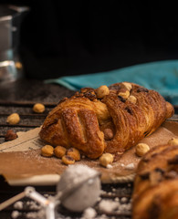 Fresh pastry for a french style breakfast 