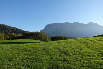 Blick von Bizau zur Kanisfluh