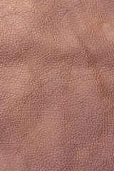 A piece of  brown textured leather for background vertical standing