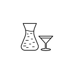 Restaurant vector icon, black simply menu icon