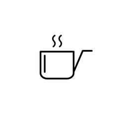 Restaurant vector icon, black simply menu icon