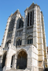 Ville de Noyon, la cathédrale Notre-Dame, département de l'Oise, France