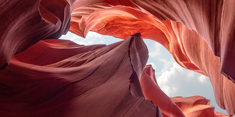 Panoramic Canyon Antelope, slot canyon near Page, Arizona, America. Art concept © emotionpicture
