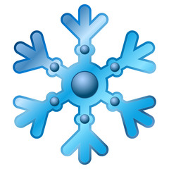 Blue snowflake icon