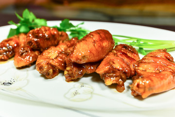 Delicious cola chicken wings.