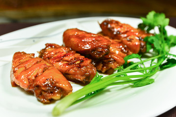 Delicious cola chicken wings.