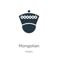 Mongolian icon vector. Trendy flat mongolian icon from shapes collection isolated on white background. Vector illustration can be used for web and mobile graphic design, logo, eps10